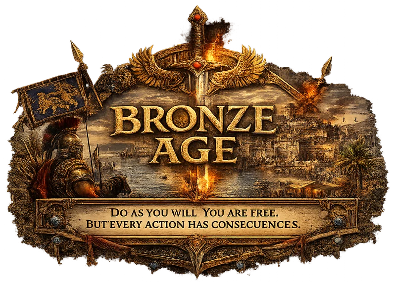 Bronze Age — Do as you will. You are free. But every action has consequences.